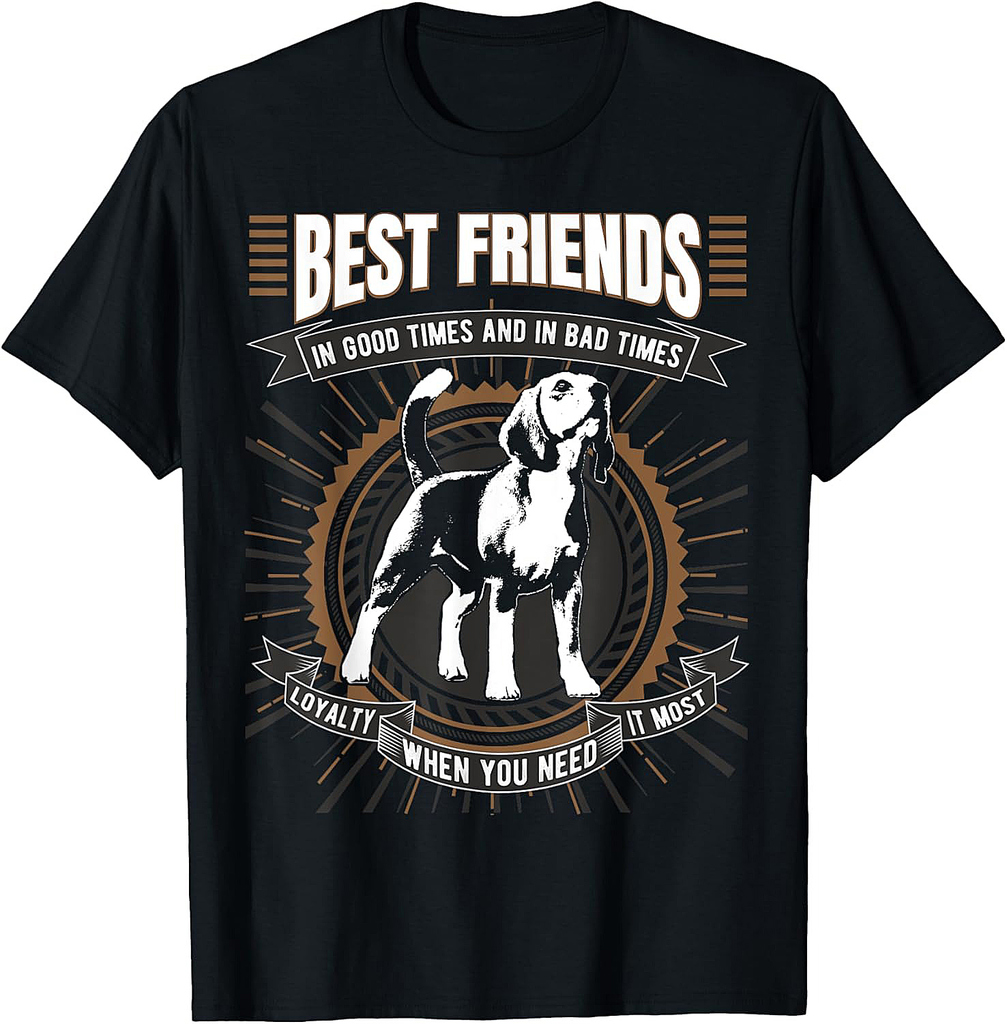 Best Friend Beagle Dog Men Women T-Shirt