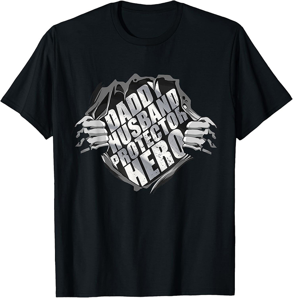 Daddy Husband Protector Hero Father´s Day T-Shirt