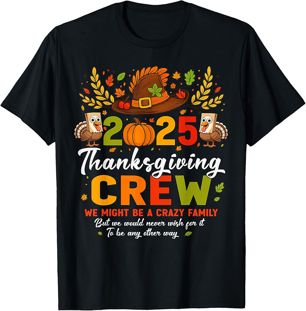 Thanksgiving 2025 Thanksgiving Crew Family Matching T-Shirt