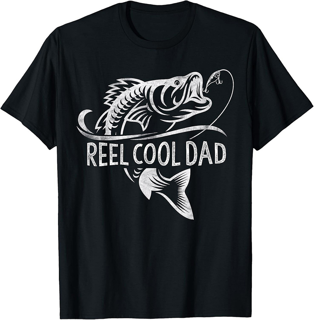 Reel Cool Dad Fishing Gifts Dad Father's Day T-Shirt
