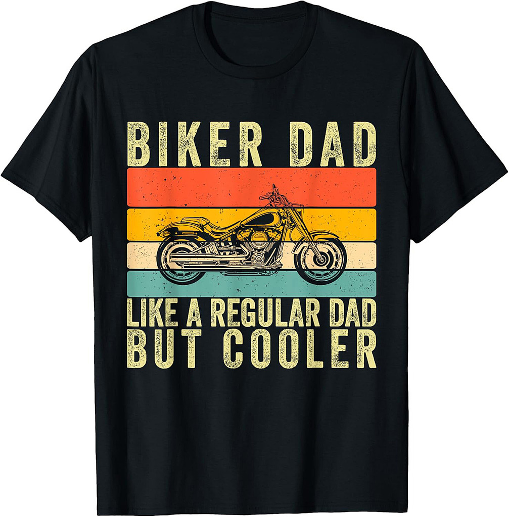 Motorcycle Biker Dad Father Day Biking Father T-Shirt