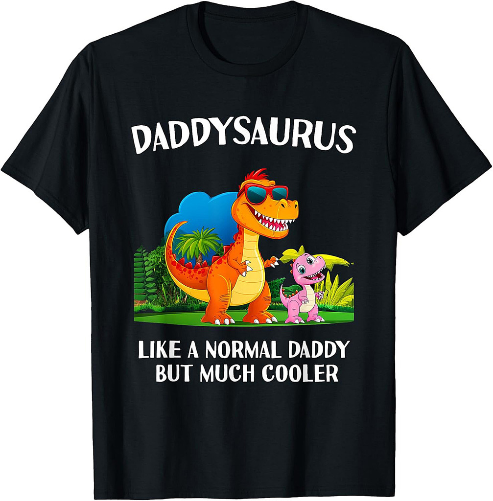 Daddysaurus Daddy Saurus Men T Rex Matching Family Dad T-Shirt