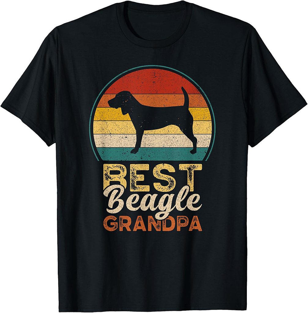 Best Beagle Grandpa, Father's Day, Grandfather Beagle T-Shirt