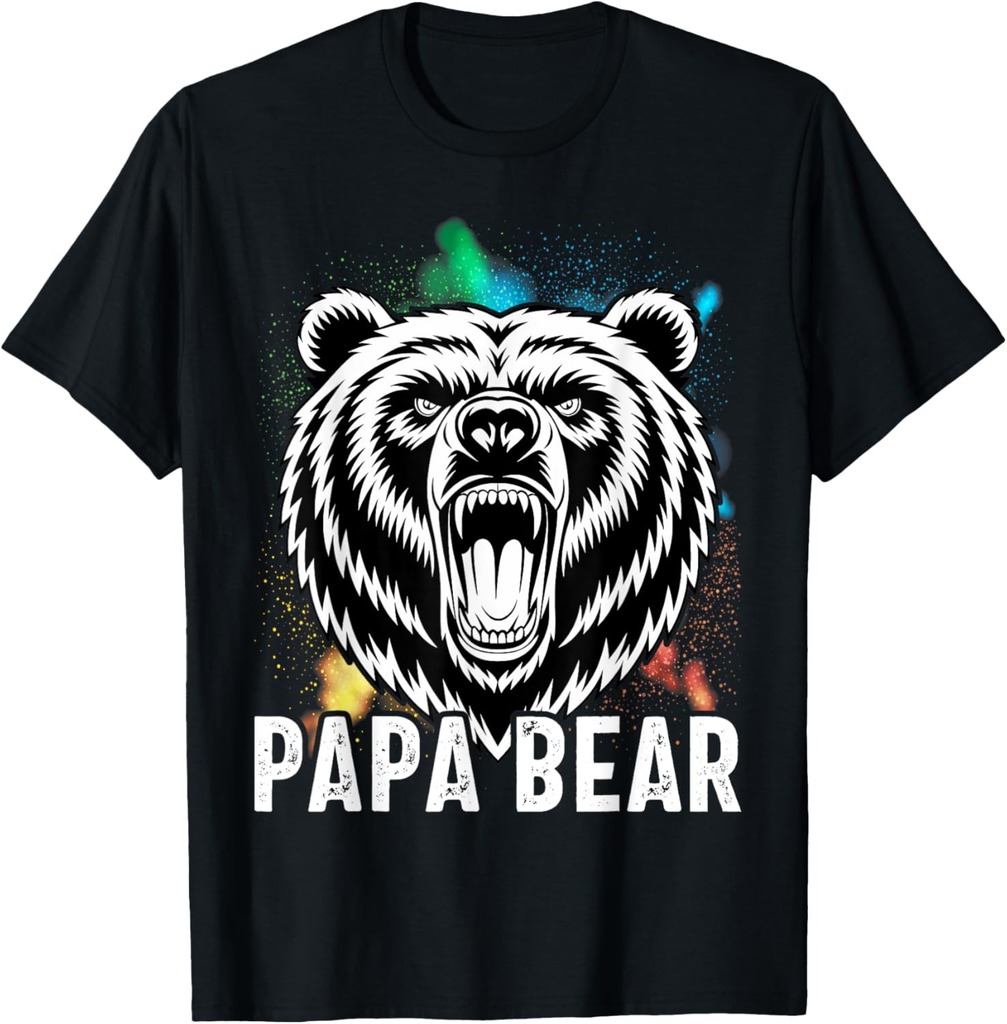 Papa Bear Best Idea Fathers Day Funny Bear Gifts For Men Dad T-Shirt