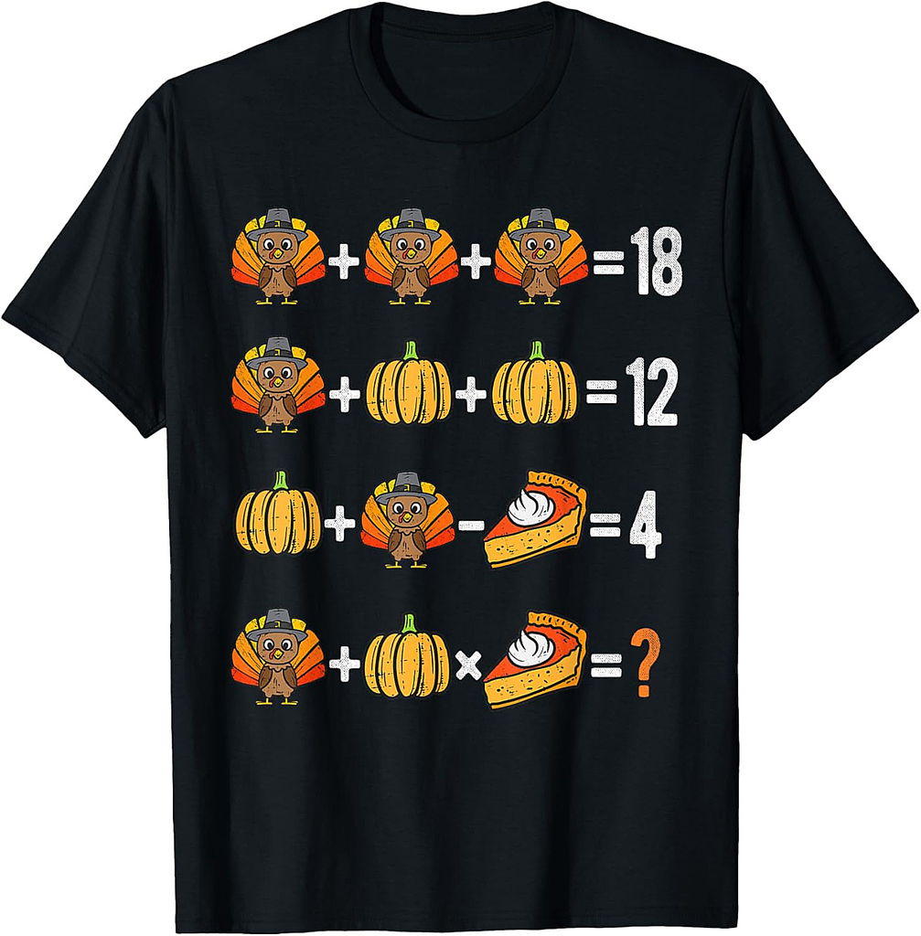 Thanksgiving Order of Operations Thanksgiving Math Teacher T-Shirt
