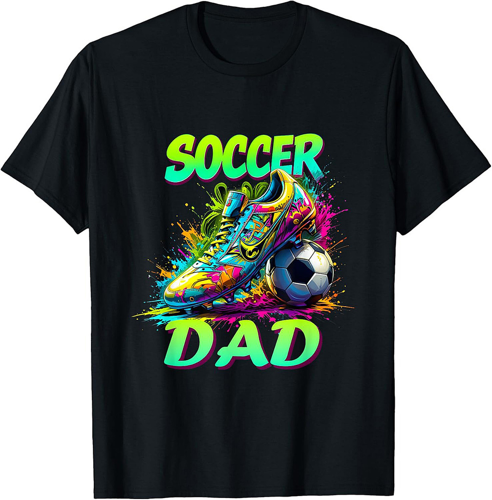 Funny Daddy Soccer Sport Lover Fan Fathers Day Soccer Dad T-Shirt