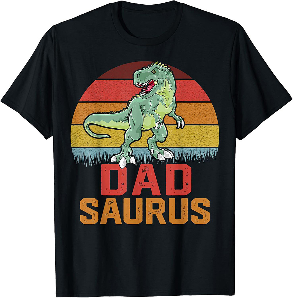 DAD Saurus Grandpa Dinosaur Family Matching Father's Day T-Shirt