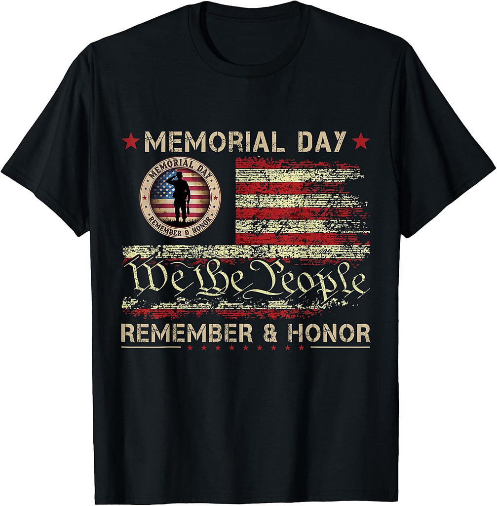 Veterans Day 2025 USA Memorial Day Red Poppy Flower Military T-Shirt