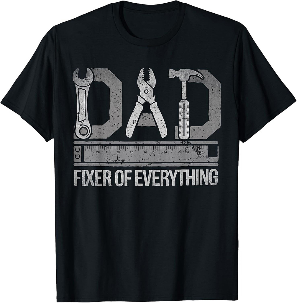 Dad Fixer Of Everything Father's Day Retro Vintage T-Shirt