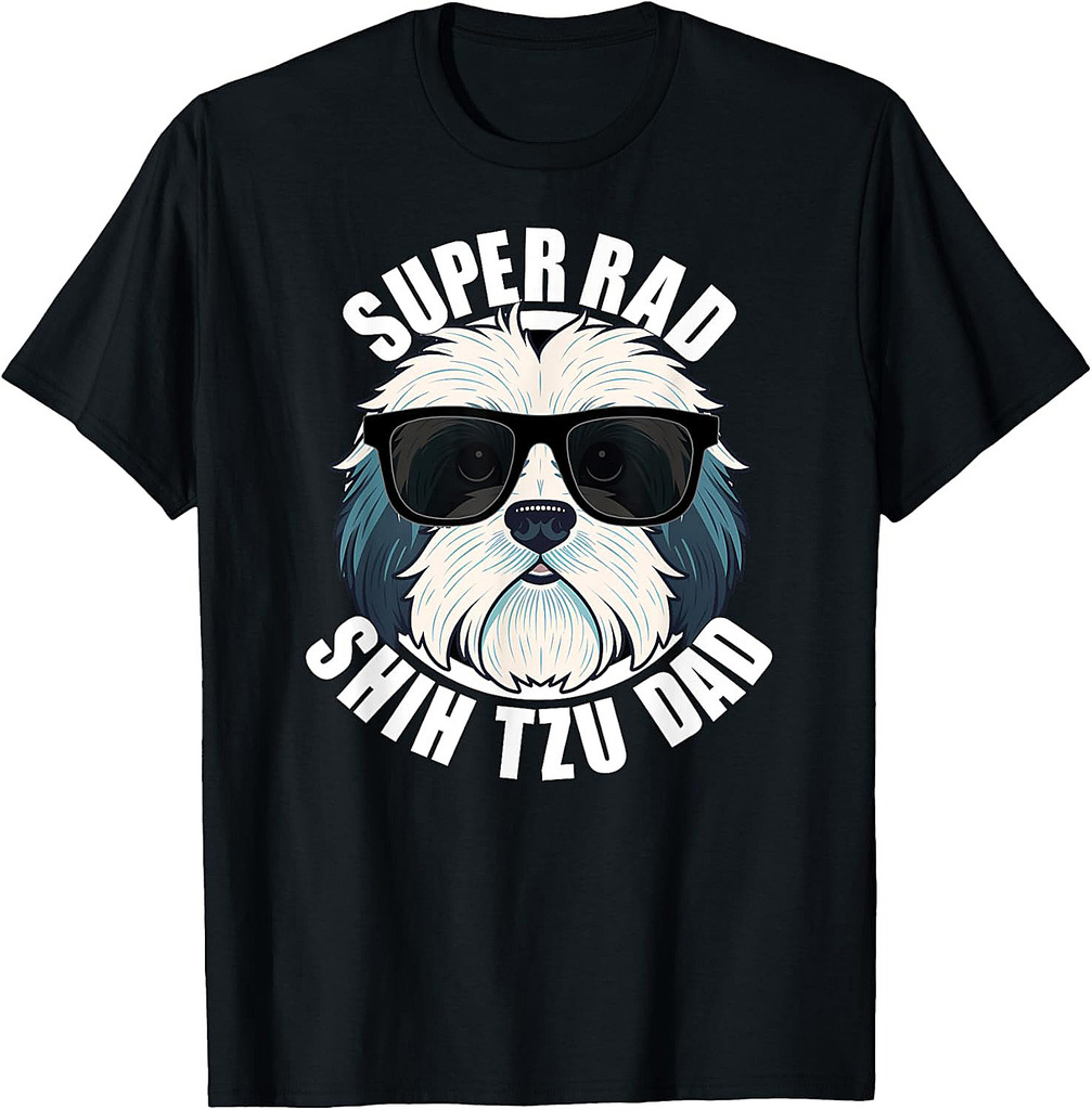 Shih Tzu Dad Funny Father’s Day Dog Dad T-Shirt
