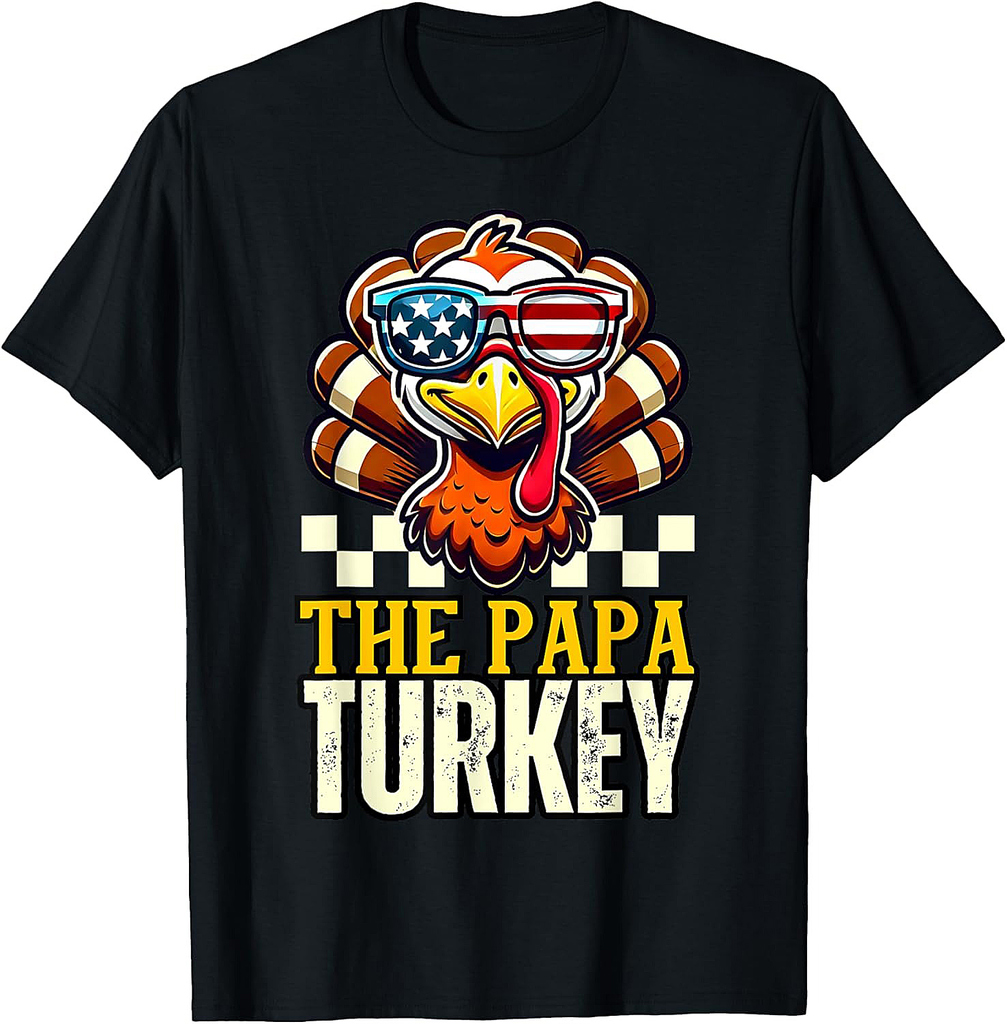 Papa Turkey Dad Dinner Group matching family thanksgiving T-Shirt