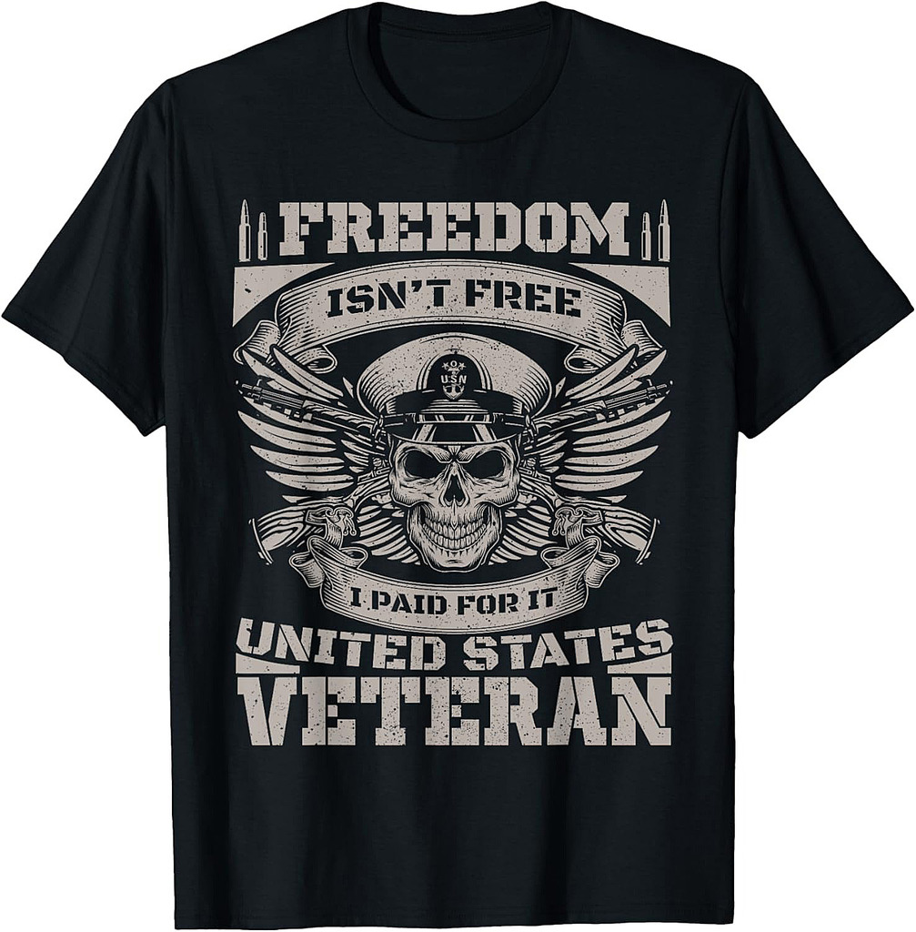 Freedom Isn't Free Veteran Fathers Day Dad Grandpa Veteran T-Shirt