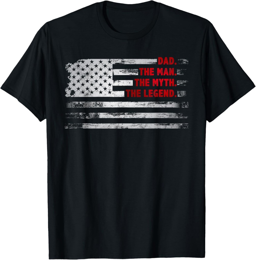 Best Dad Ever US American Flag Gifts For Father's Day Men T-Shirt