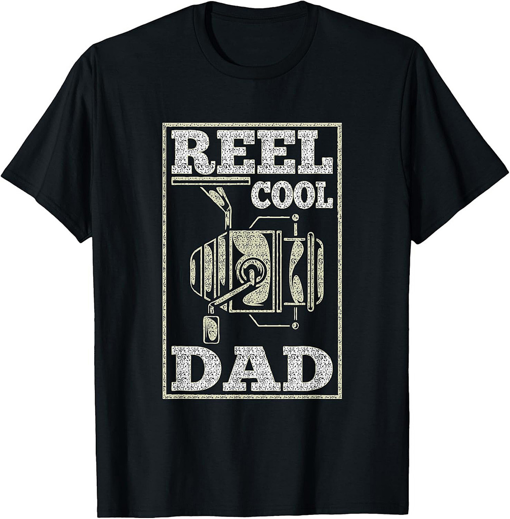 Reel Cool Dad Fishing Daddy Father's Day Gift T-Shirt