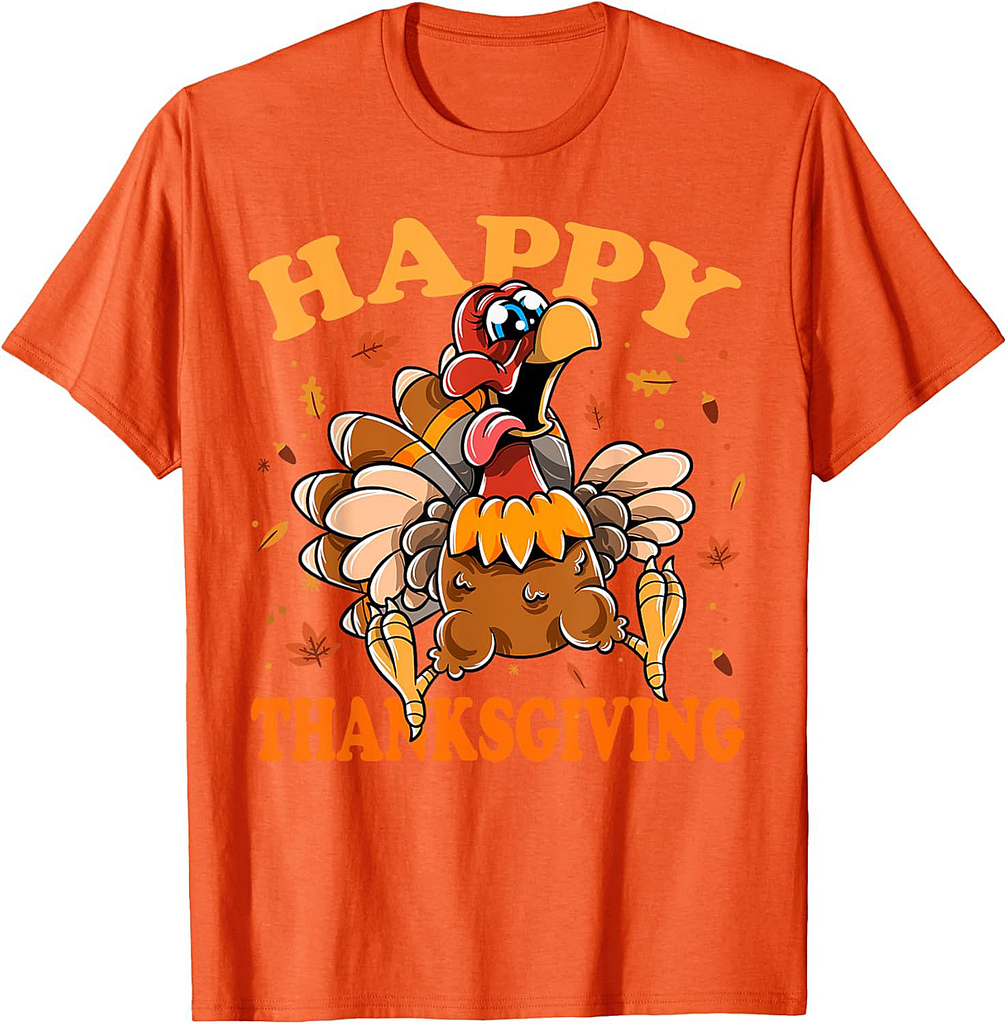 Turkey Day Funny Turkey Happy Thanksgiving T-Shirt