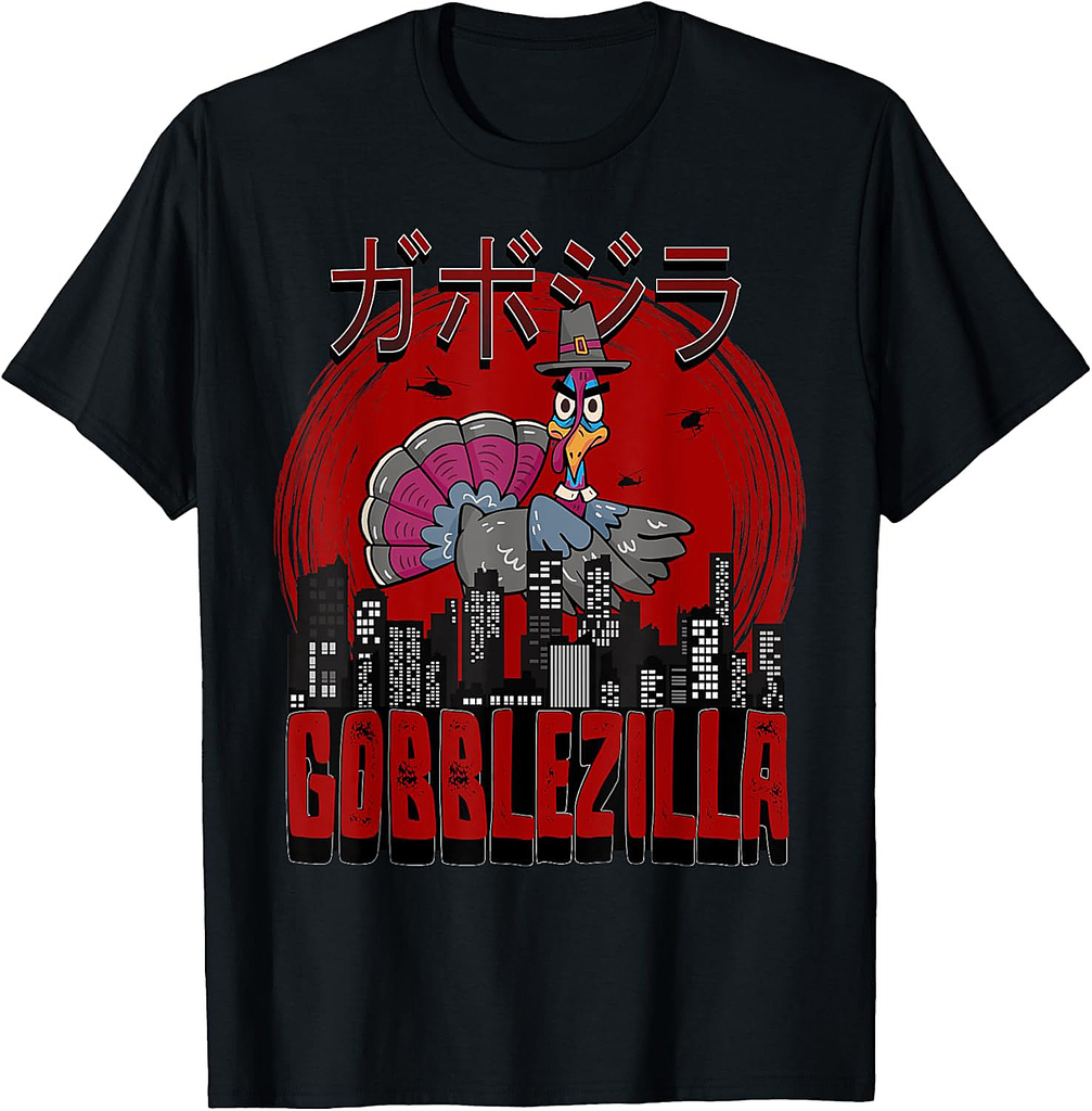 Gobblezilla Thanksgiving  Turkey Thanksgiving T-Shirt