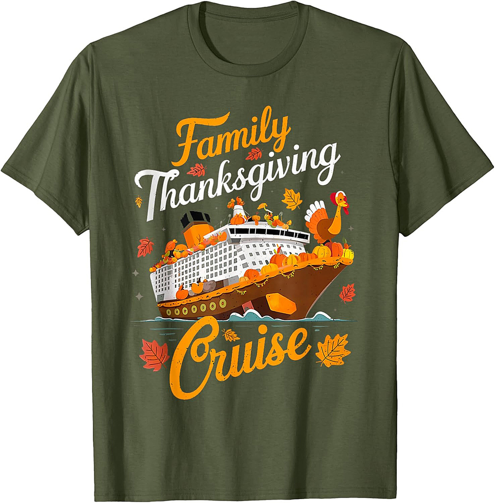 Family cruise 2025 Turkey Trot Thanksgiving Cruise Men Women T-Shirt