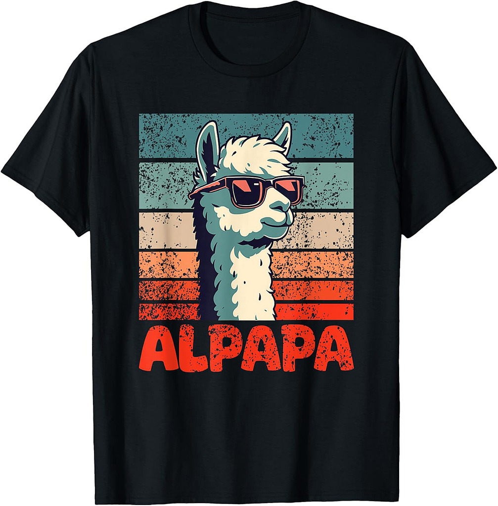 Alpapa Father's Day Best Dad Alpaca T-Shirt