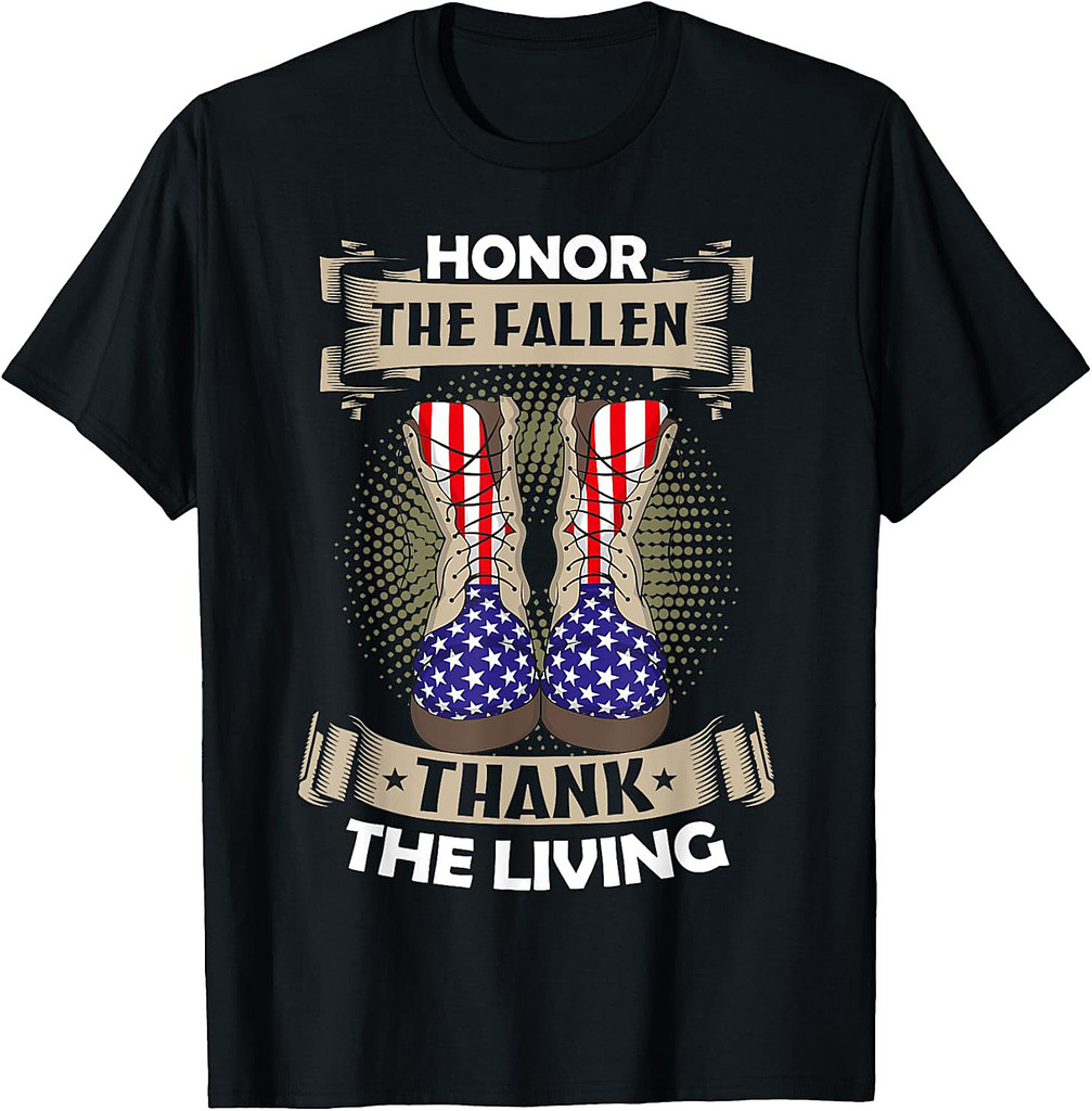 Honor The Fallen Thank The Living Memorial Day Veterans T-Shirt