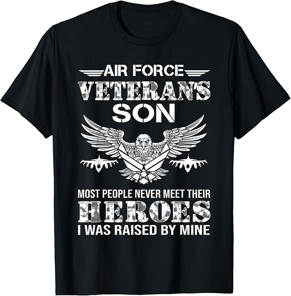 Air Force Veteran's Son, USAF T shirt, Veteran's Day Gift T-Shirt