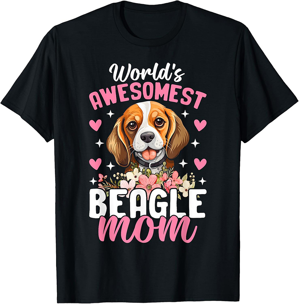 World's Awesomest Beagle Mom T-Shirt