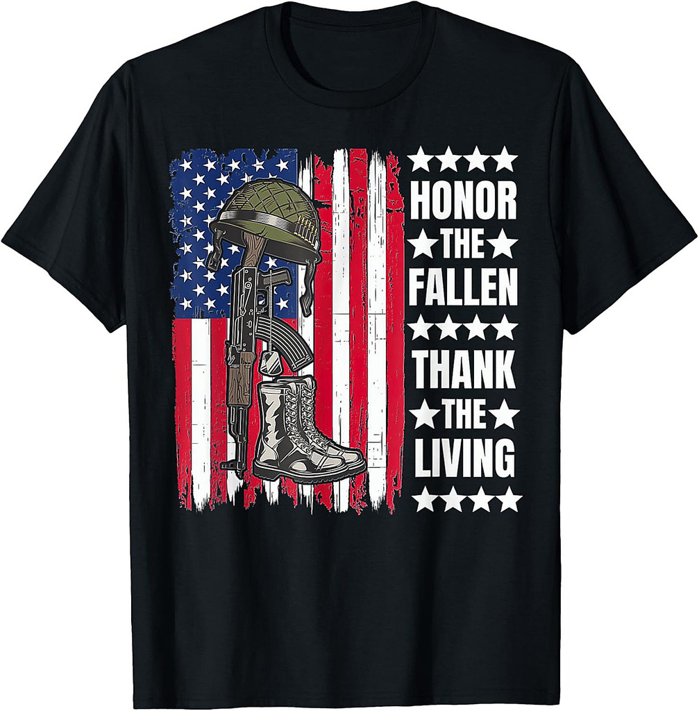 Honor The Fallen Thank The Living Memorial Day Veteran T-Shirt