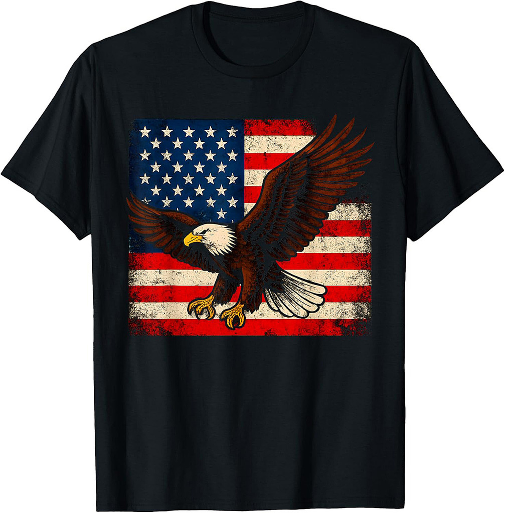 Patriotic Eagle USA American Flag 4th of July Veterans Day T-Shirt
