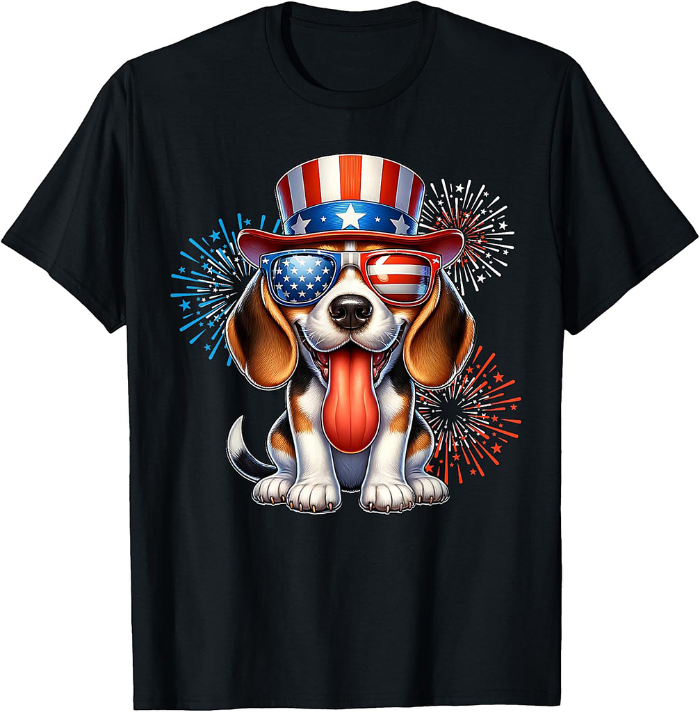 Beagle July 4th Of July Beagle Fourth of July T-Shirt