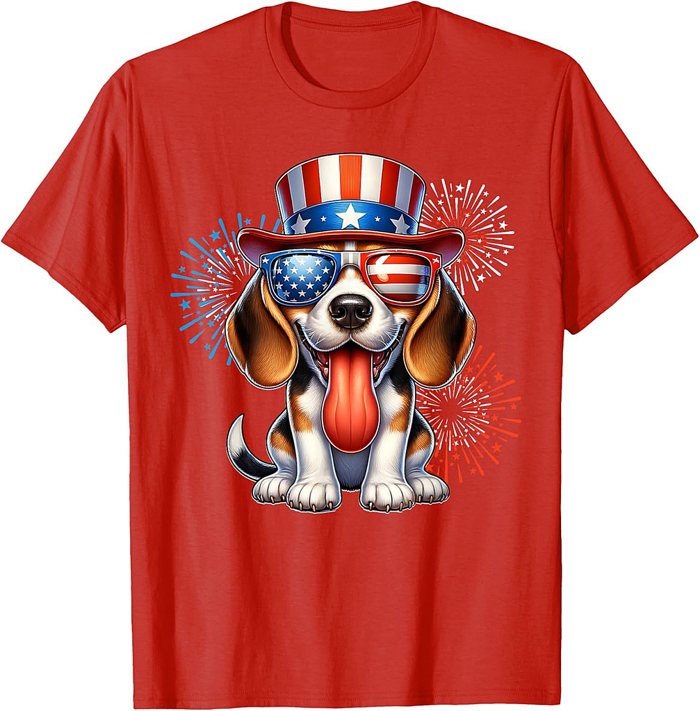 Beagle July 4th Of July Beagle Fourth of July T-Shirt