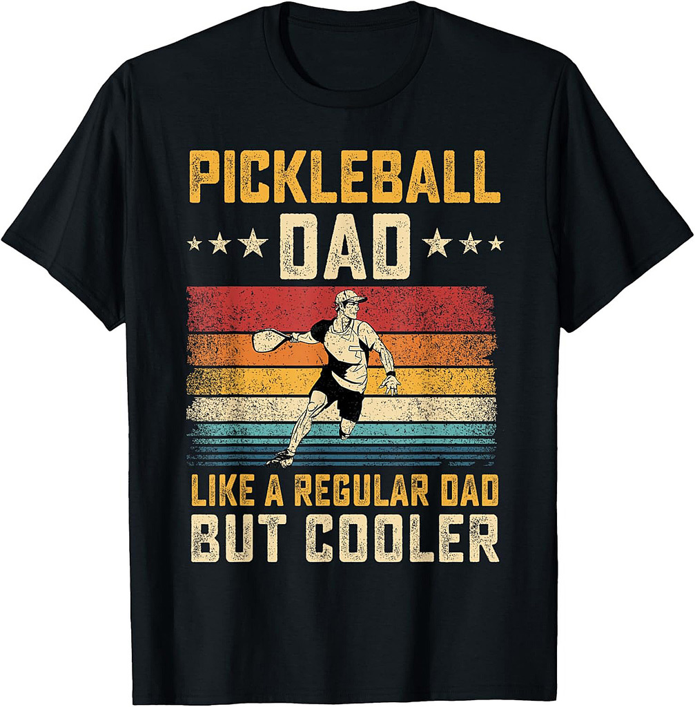 Pickleball Dad Like Regular Dad But Cooler Father's Day T-Shirt