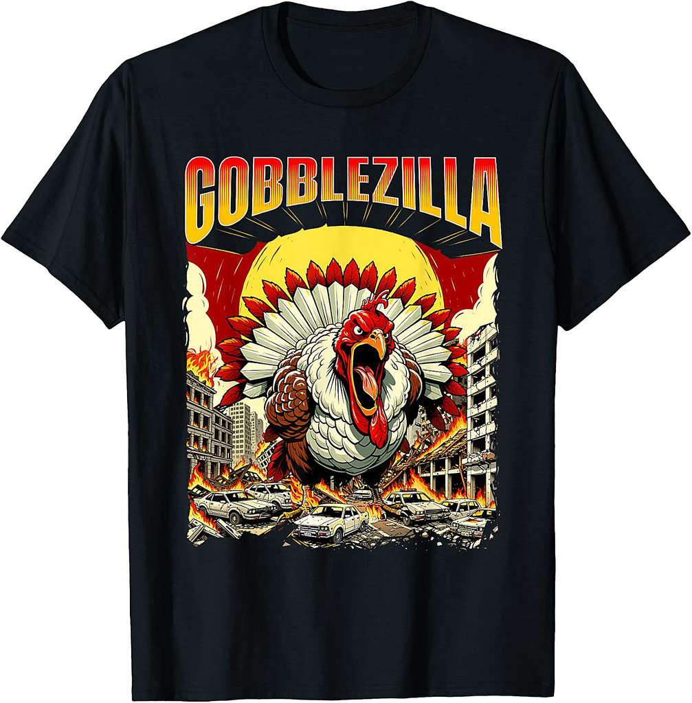 Fall & Thanksgiving Shirts Gobblezilla Thanksgiving Day Fall Holiday T-Shirt
