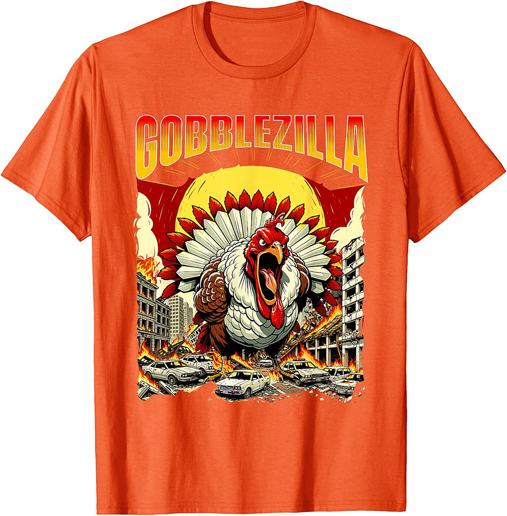 Fall & Thanksgiving Shirts Gobblezilla Thanksgiving Day Fall Holiday T-Shirt