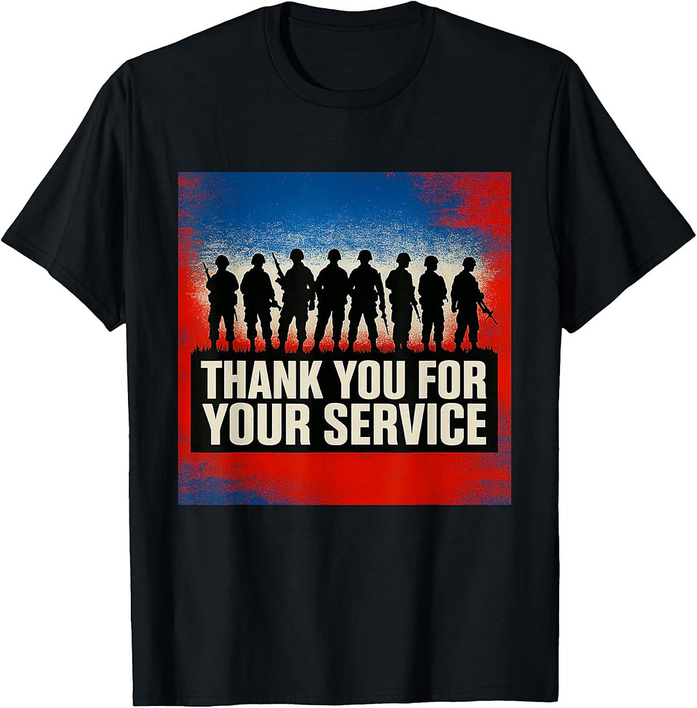 Veterans Day Gift, Memorial Day, Thank You For Your Service T-Shirt