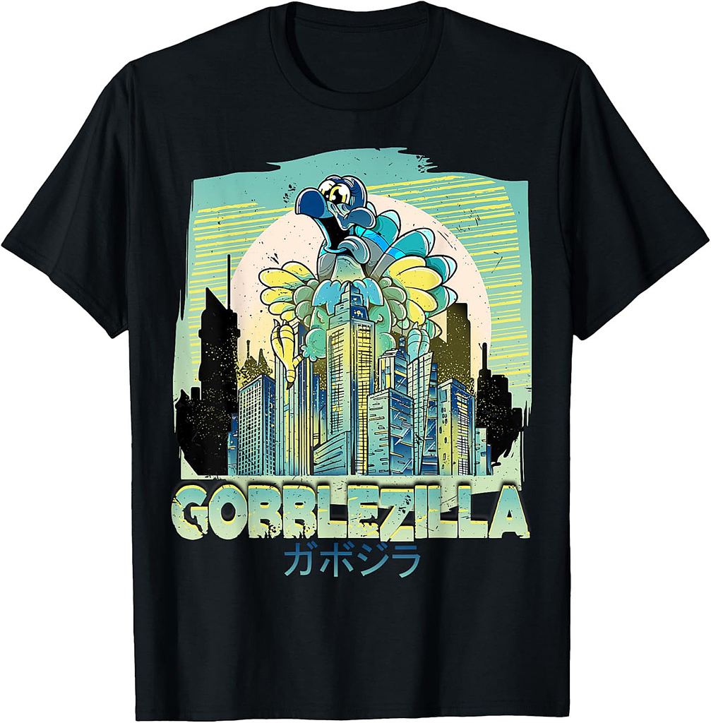 Turkey Day Thanksgiving Gobblezilla T-Shirt