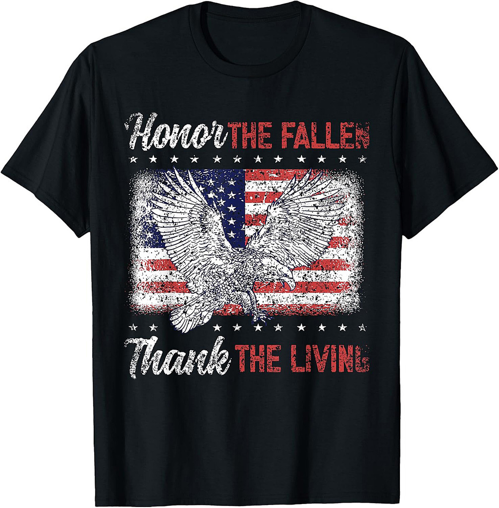 Honor The Fallen Thank The Living Veteran Memorial Day T-Shirt