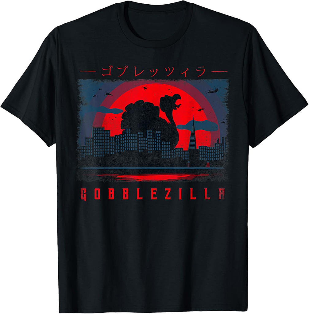 Turkey Day Thanksgiving Gobblezilla T-Shirt