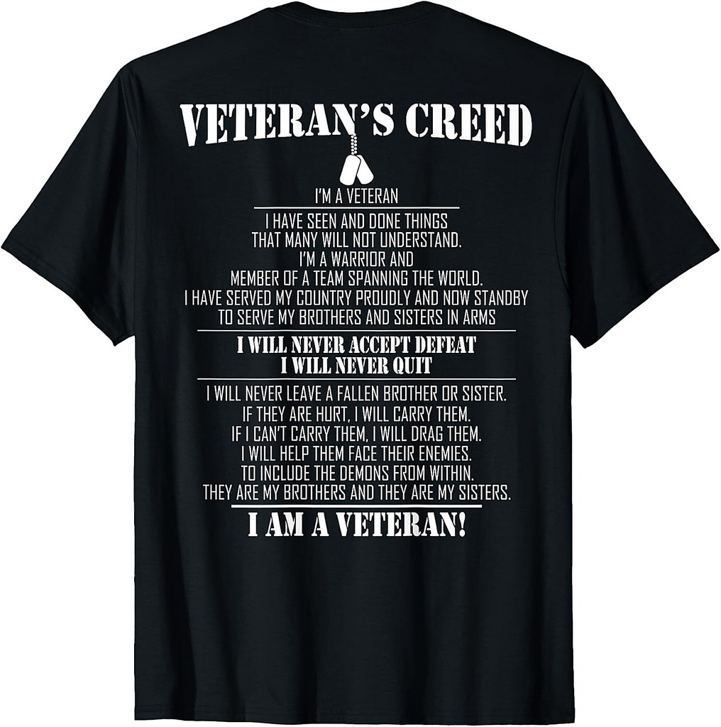 Veteran's Creed I'm a Veteran T-Shirt
