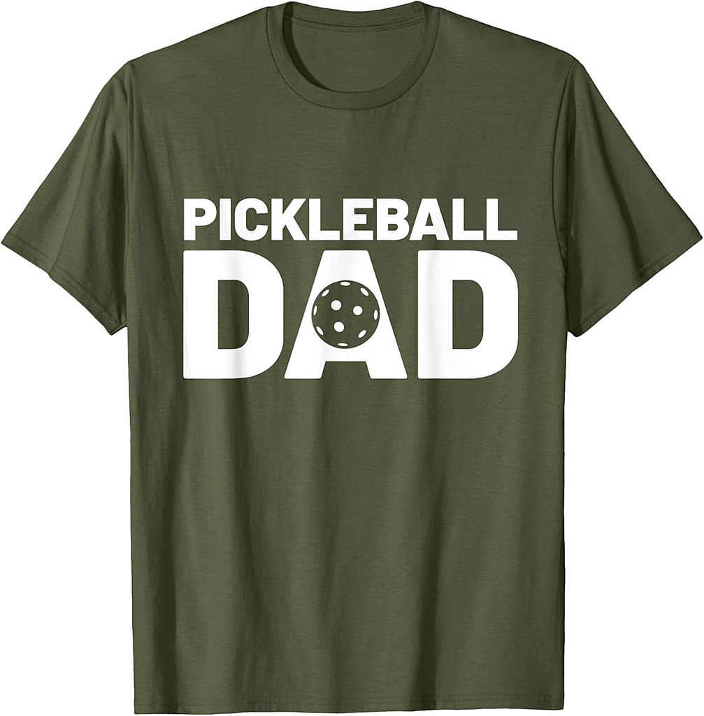 Funny Fathers Day Pickleball Dad Pickleball Lover Proud Dad T-Shirt