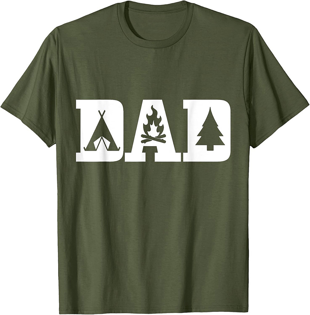 Camping Dad Father's Day Outdoor Bushcraft Camper T-Shirt