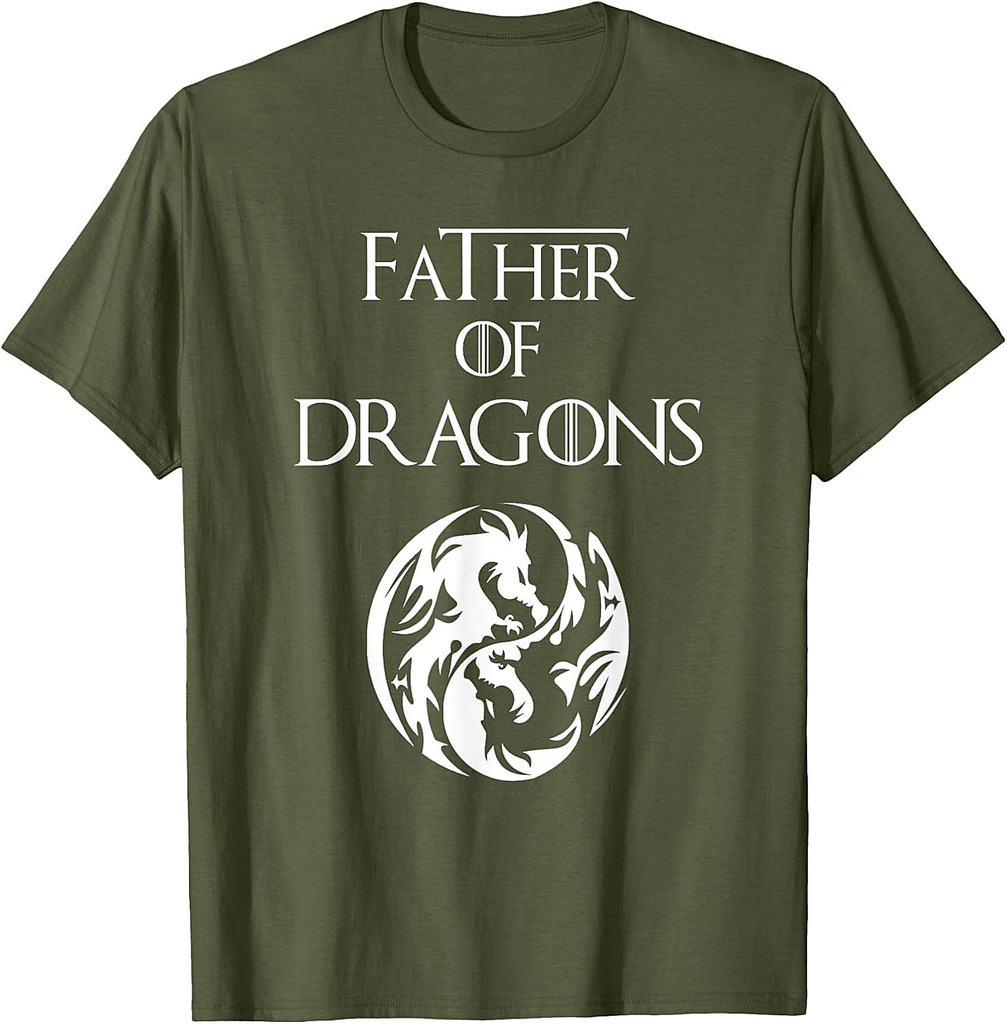 Father of Dragons T Shirt Fathers Day Gift T-Shirt