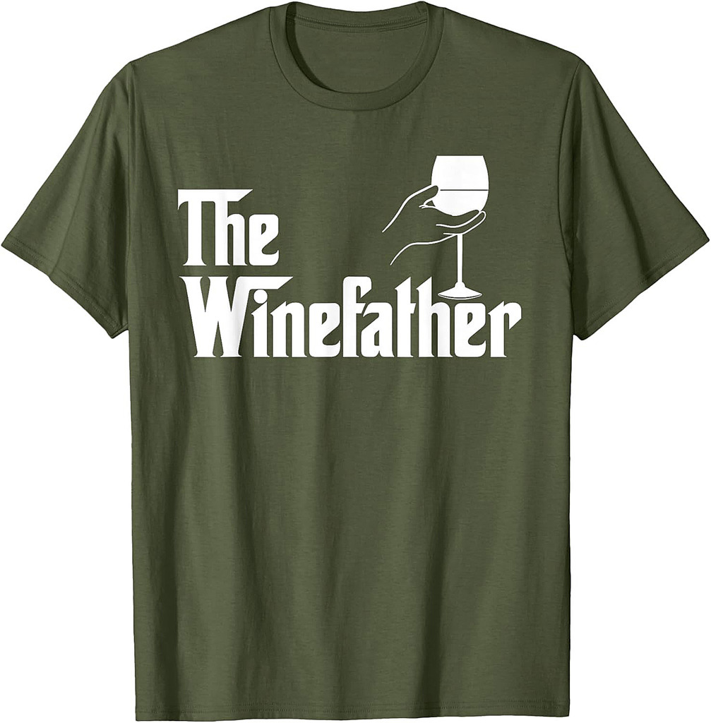 Winefather Wine Dad Dad Red Wine White Wine Funny Gift T-Shirt