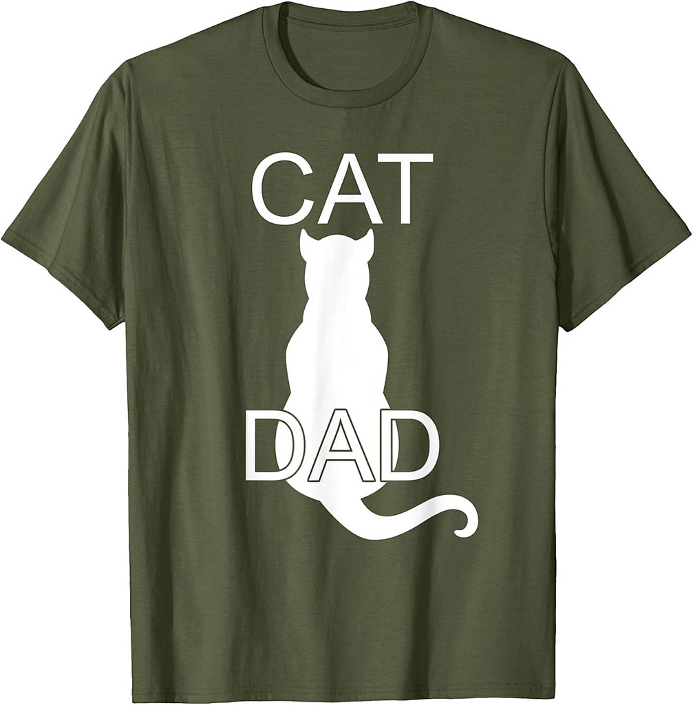 Cat Dad For A Father Father's Day T-Shirt