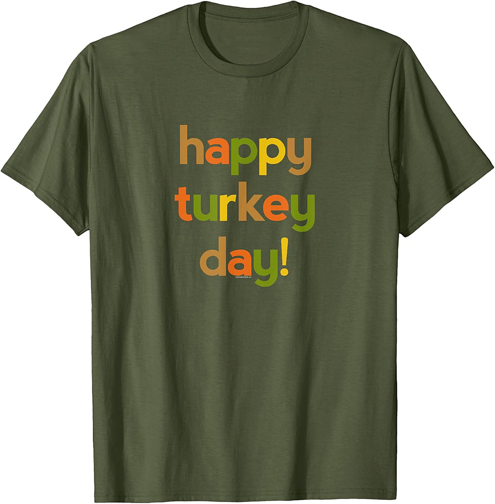 Thanksgiving for Men Women  Give Thanks Happy Turkey Day T-Shirt