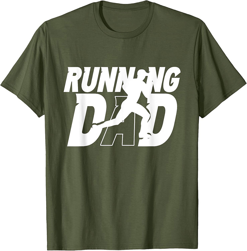 Running Dad Daddy Father Jogging Papa Father's Day T-Shirt