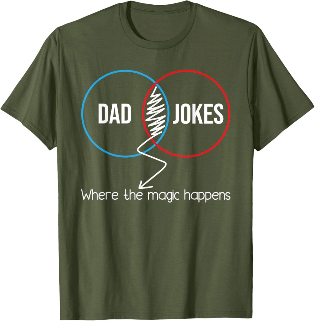 Dad Jokes Where The Magic Happens  Funny Father Daddy T-Shirt
