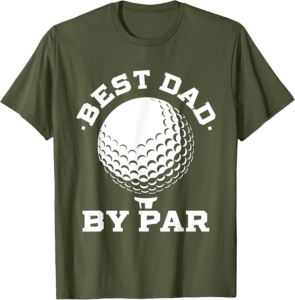 Best Dad by Par  Funny Golf Player Father's Day T-Shirt