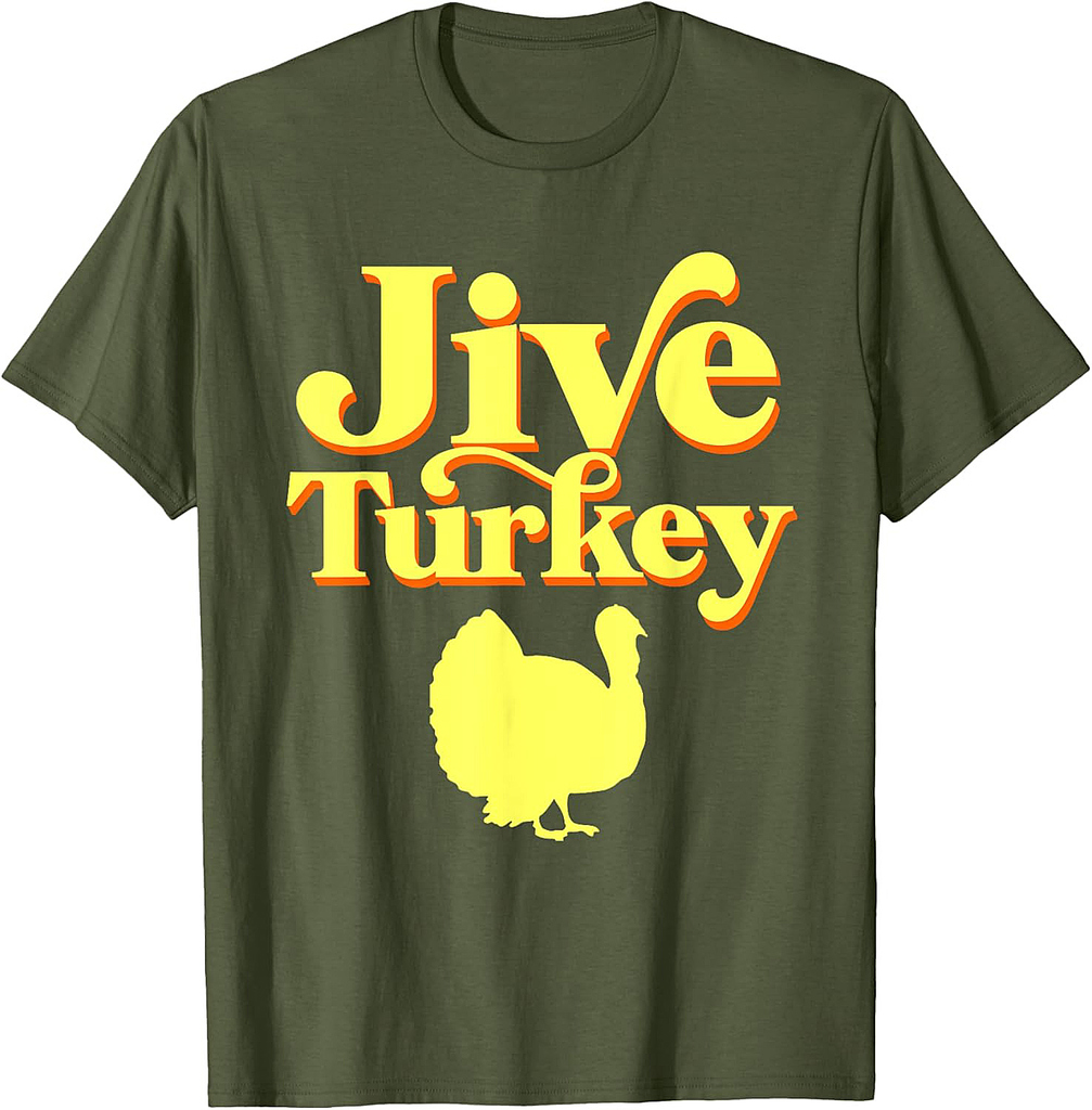 Funny Retro Jive Thanksgiving Turkey T-Shirt