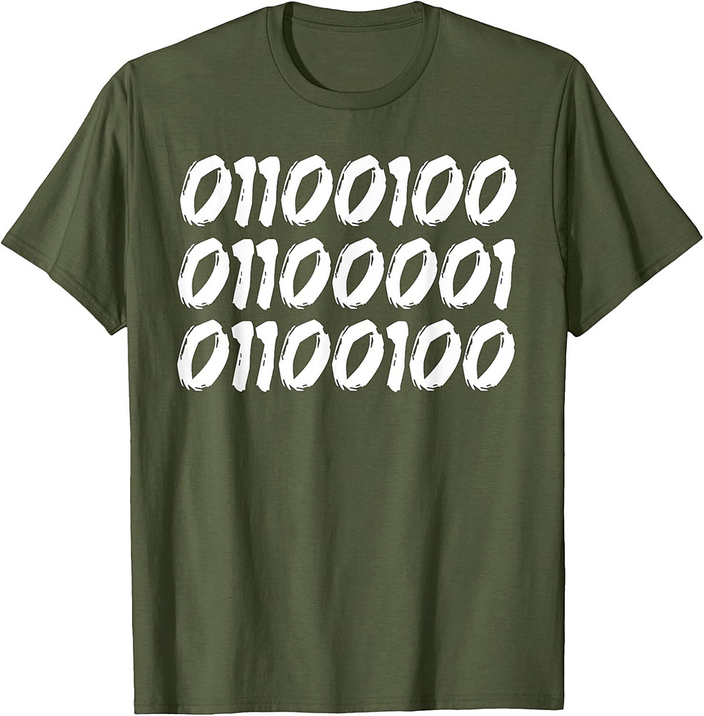 Binary Code Dad Joke Funny Father's Day Idea for Techie Dad T-Shirt
