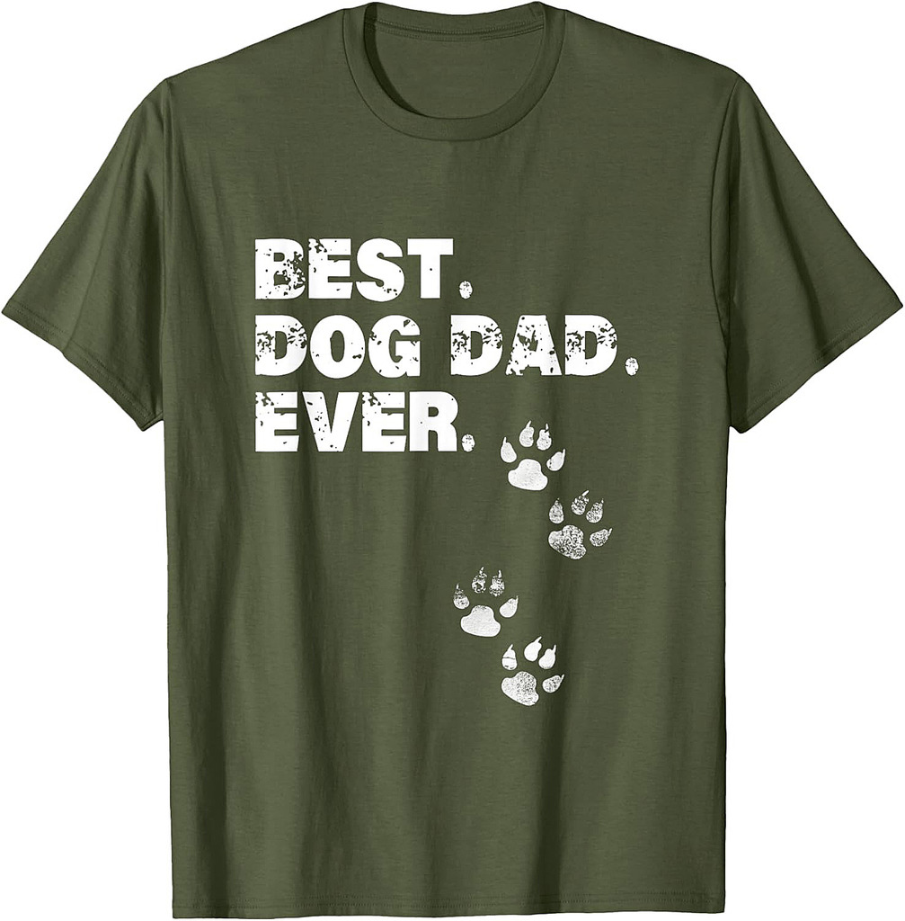 Best Dog Dad Ever Shirt Gift for Father's Day T-Shirt