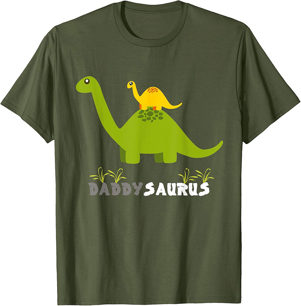 Daddysaurus Shirt Funny Father Dinosaur Daddy Saurus T-Shirt